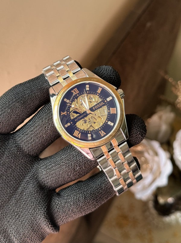 Fossi l Automatic Dual Tone Metal Premium Watch